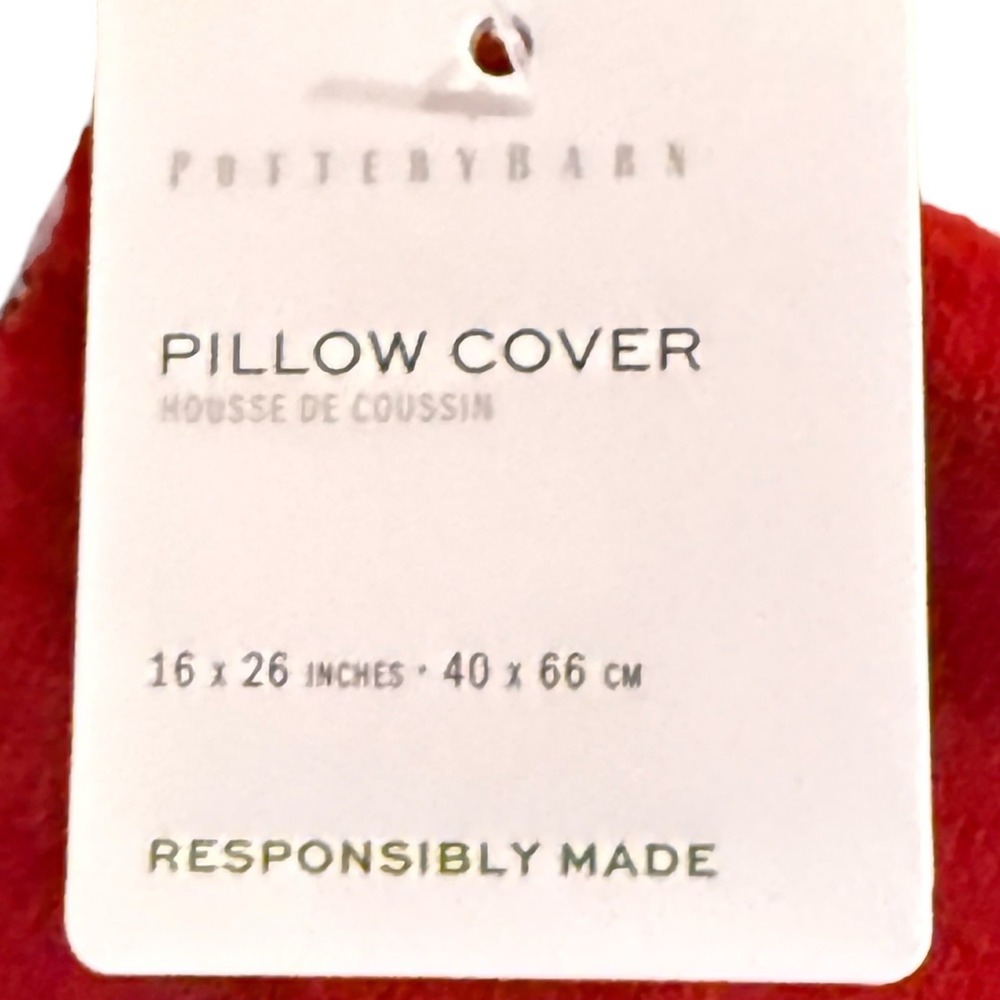 Pottery Barn Kirk Patchwork Plaid Lumbar Pillow Cover 16x26 Velvet Back NWT Xmas - Picture 2 of 5